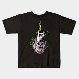 Lotus in green Kids T-Shirt